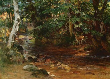 ディボンヌの流れ フレデリック・アーサー・ブリッジマン Oil Paintings
